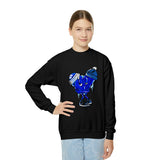 COLD hearted 🥶💙 Youth Crewneck Sweatshirt