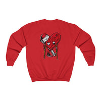 LOVE hurts Small logo ❤️‍🩹 Unisex Heavy Blend™ Crewneck Sweatshirt