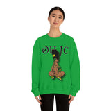 GOOD knees🧎🏾‍♀️🇨🇬 green/yellow Unisex Heavy Blend™ Crewneck Sweatshirt