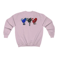 LOVE trio ❤️‍🩹🖤💙 Unisex Heavy Blend™ Crewneck Sweatshirt