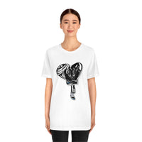 BLACK heart 🖤 Unisex Jersey Short Sleeve Tee