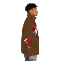 LOVE hurts ❤️‍🩹🍫chocolate Men's Puffer Jacket