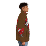 LOVE hurts ❤️‍🩹🍫chocolate Men's Puffer Jacket
