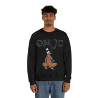 GOOD knees 🧎🏾‍♀️🐼 black/white Heavy Blend™ Crewneck Sweatshirt