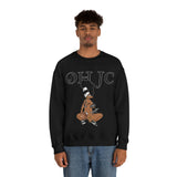 GOOD knees 🧎🏾‍♀️🐼 black/white Heavy Blend™ Crewneck Sweatshirt