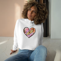 Broken heart 💔 Crop Hoodie