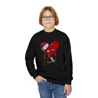 LOVE hurts ❤️‍🩹Youth Crewneck Sweatshirt