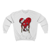 LOVE hurts ❤️‍🩹 Unisex Heavy Blend™ Crewneck Sweatshirt