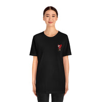 LOVE hurts ❤️‍🩹 small front logo Unisex Jersey Short Sleeve Tee