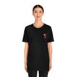 LOVE hurts ❤️‍🩹 small front logo Unisex Jersey Short Sleeve Tee