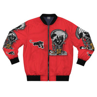 Black PANTHER  🖤🐆  Red Bomber Jacket