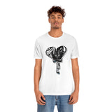 BLACK heart 🖤 Unisex Jersey Short Sleeve Tee