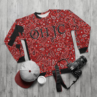 RED bandana print 🩸 Unisex Sweatshirt