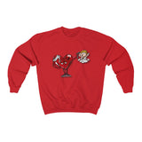 No LOVE 🚫❤️‍🩹 Unisex Heavy Blend™ Crewneck Sweatshirt