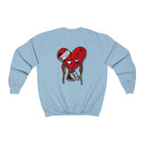 LOVE hurts Small logo ❤️‍🩹 Unisex Heavy Blend™ Crewneck Sweatshirt