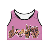 LOVE ❤️ Pink Sports Bra