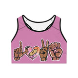 LOVE ❤️ Pink Sports Bra