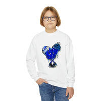 COLD hearted 🥶💙 Youth Crewneck Sweatshirt