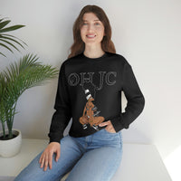GOOD knees 🧎🏾‍♀️🐼 black/white Heavy Blend™ Crewneck Sweatshirt