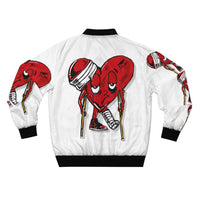 LOVE hurts ❤️‍🩹 white Men's Bomber Jacket
