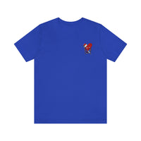 LOVE hurts ❤️‍🩹 small front logo Unisex Jersey Short Sleeve Tee