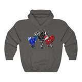 LOVE trio 💙❤️‍🩹🖤 Unisex Heavy Blend™ Hooded Sweatshirt