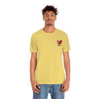 LOVE hurts ❤️‍🩹 small front logo Unisex Jersey Short Sleeve Tee