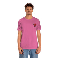 LOVE hurts ❤️‍🩹 small front logo Unisex Jersey Short Sleeve Tee
