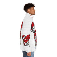 LOVE hurts ❤️‍🩹 white Men's Puffer Jacket