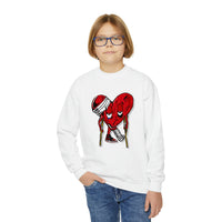 LOVE hurts ❤️‍🩹Youth Crewneck Sweatshirt