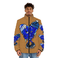 COLD hearted 🥶💙 light brown Men's Puffer Jacket