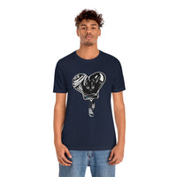 BLACK heart 🖤 Unisex Jersey Short Sleeve Tee