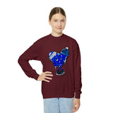 COLD hearted 🥶💙 Youth Crewneck Sweatshirt