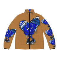 COLD hearted 🥶💙 light brown Men's Puffer Jacket