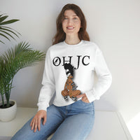 GOOD knees 🧎🏾‍♀️🐼 black/white Heavy Blend™ Crewneck Sweatshirt