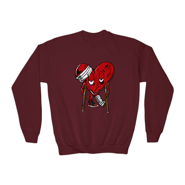 LOVE hurts ❤️‍🩹Youth Crewneck Sweatshirt