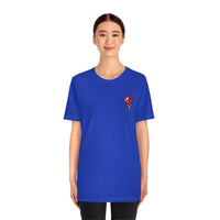 LOVE hurts ❤️‍🩹 small front logo Unisex Jersey Short Sleeve Tee