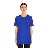 LOVE hurts ❤️‍🩹 small front logo Unisex Jersey Short Sleeve Tee