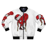 LOVE hurts ❤️‍🩹 white Men's Bomber Jacket
