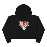 Broken heart 💔 Crop Hoodie