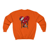 LOVE hurts Small logo ❤️‍🩹 Unisex Heavy Blend™ Crewneck Sweatshirt