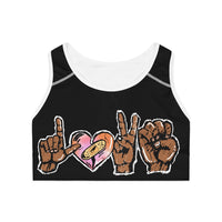 LOVE ❤️ Black Sports Bra