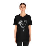 BLACK heart 🖤 Unisex Jersey Short Sleeve Tee
