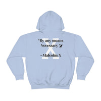 MALCOLM X ❌ Any Means Necessary Unisex Heavy Blend™ Crewneck Sweatshirt