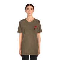 LOVE hurts ❤️‍🩹 small front logo Unisex Jersey Short Sleeve Tee