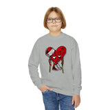 LOVE hurts ❤️‍🩹Youth Crewneck Sweatshirt