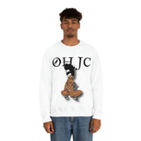 GOOD knees 🧎🏾‍♀️🐼 black/white Heavy Blend™ Crewneck Sweatshirt