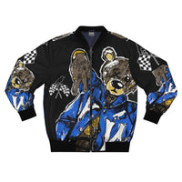 NIPSEY bear 🏁 Black Bomber Jacket