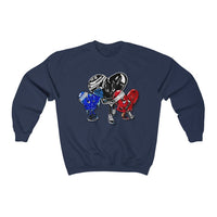 LOVE trio ❤️‍🩹🖤💙 Unisex Heavy Blend™ Crewneck Sweatshirt