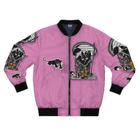 Black PANTHER  🖤🐆   Pink Bomber Jacket